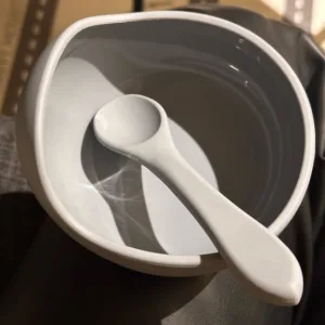 Recebido Tigela de Sucção de Silicone com Colher do cliente L***n.
