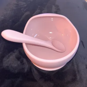 Recebido Tigela de Sucção de Silicone com Colher do cliente P****e.