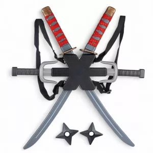 ninja set, ninja knife set, japanese samurai halloween set, ninja knives