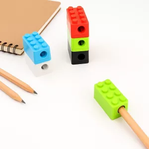pencil sharpener, creative pencil sharpener, building block sharpener