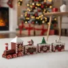 wooden christmas train, wood train ornament