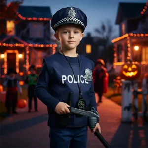 Fantasia de Policial Traje de Festa para Crianças