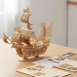 Quebra-cabeça Veicular 3D Blocos de Construção de Madeira para Crianças