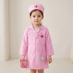 Conjunto de Fantasia de Médico Casaco de Enfermeiro Infantil