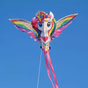 Pipa Grande de Unicórnio com Asas Grandes para Crianças