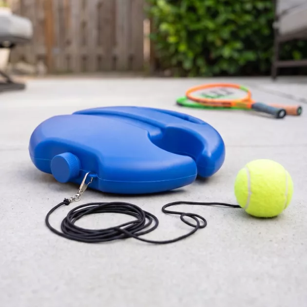 tennis trainer with ball, rebound tennis trainer, tennis bounce back trainer