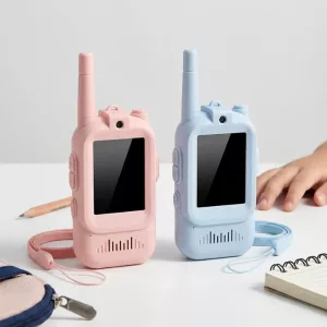 2pcs Walkie Talkies de Vídeo Rádio Comunicador Bidirecional para Crianças