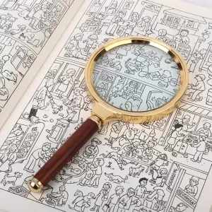 Lupa de Mão Vintage 10x para Crianças