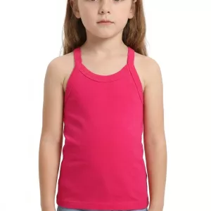 Camisola sem mangas de algodão de verão para crianças
